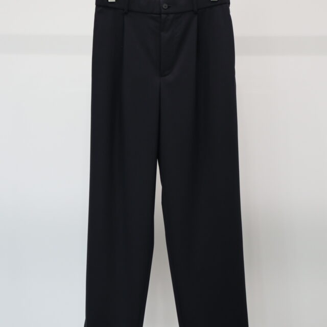 WOOL TROPICAL LOOSE FIT PANTS