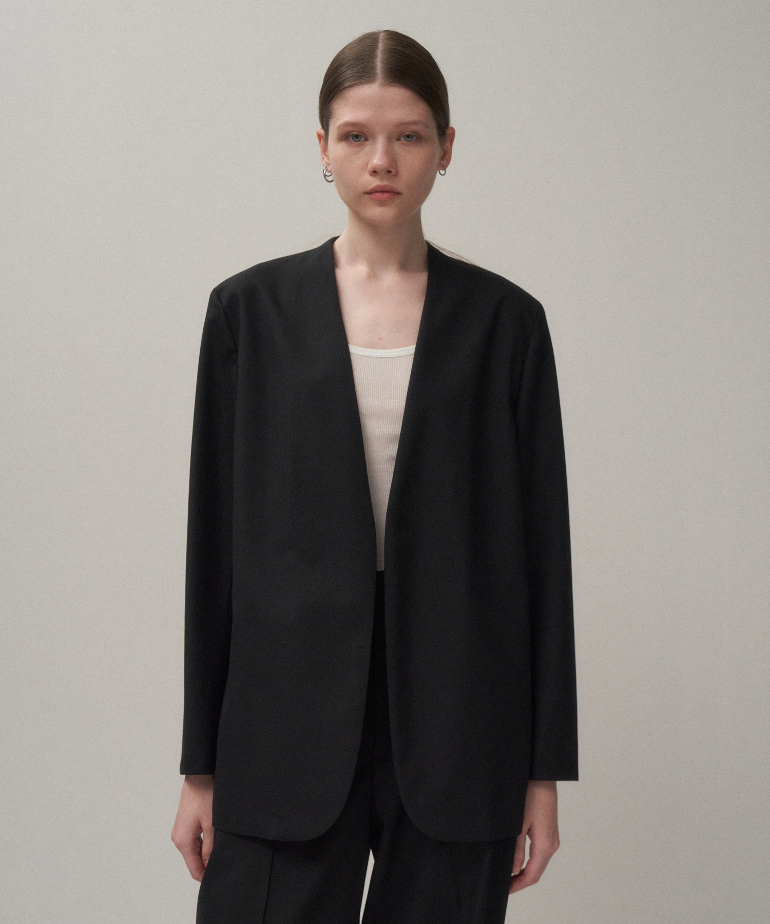 WOOL TROPICAL | NOCOLLER JACKET - 画像 (3)