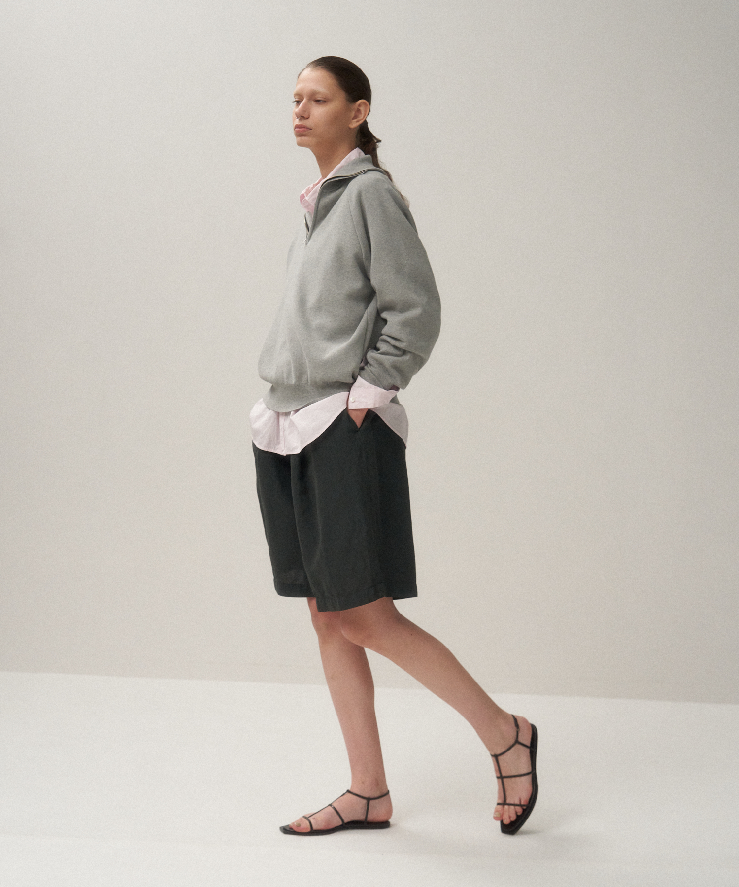 50/3 ORGANIC SMOOTH | HALF ZIP SWEATER - 画像 (5)
