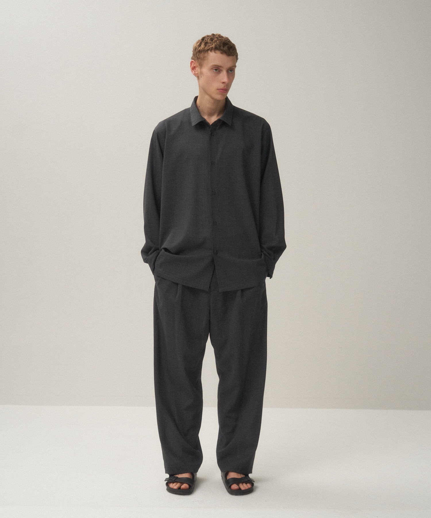 TWIST WOOL TROPICAL | LOOSE FIT SHIRT - 画像 (7)