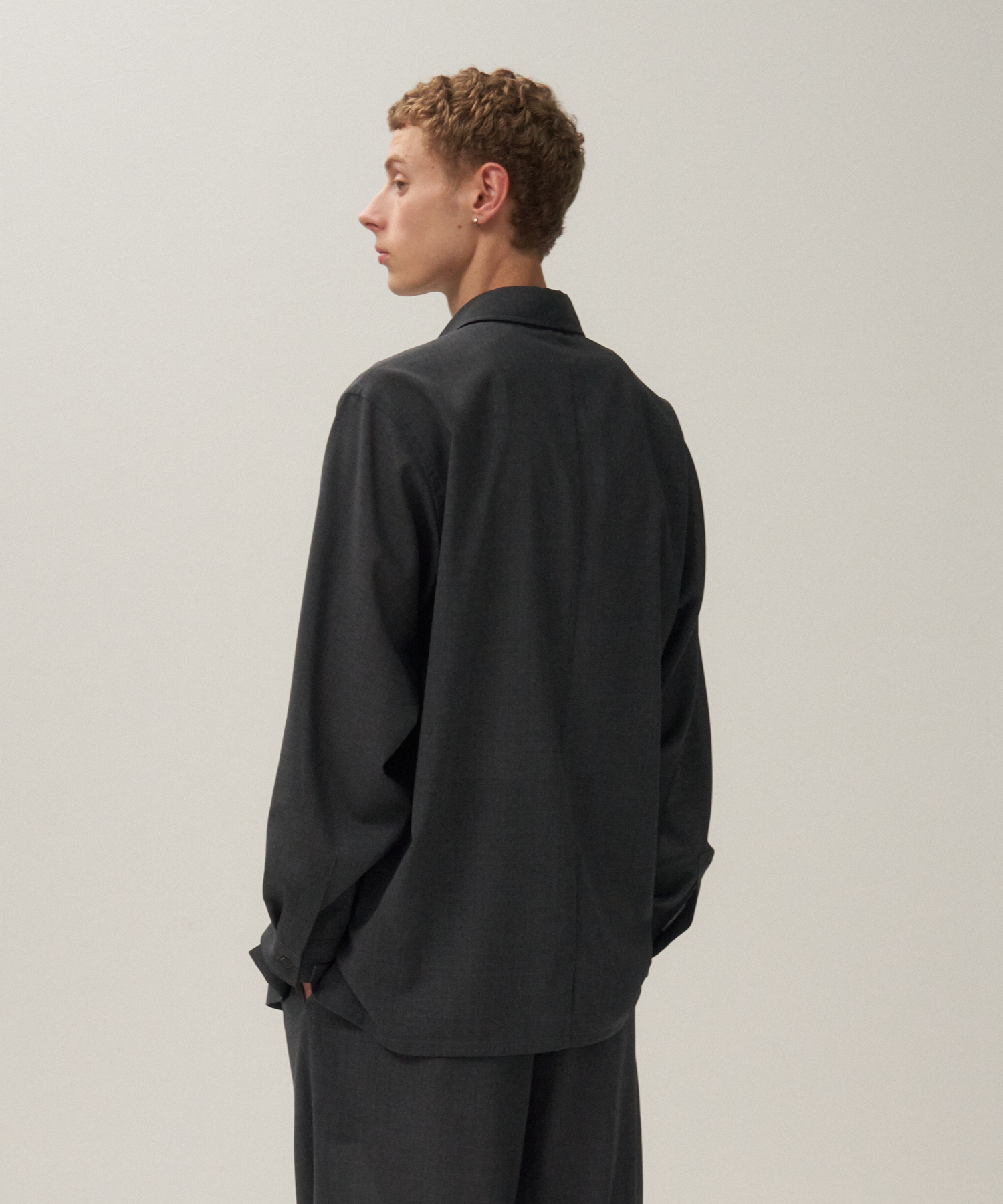 TWIST WOOL TROPICAL | LOOSE FIT SHIRT - 画像 (4)