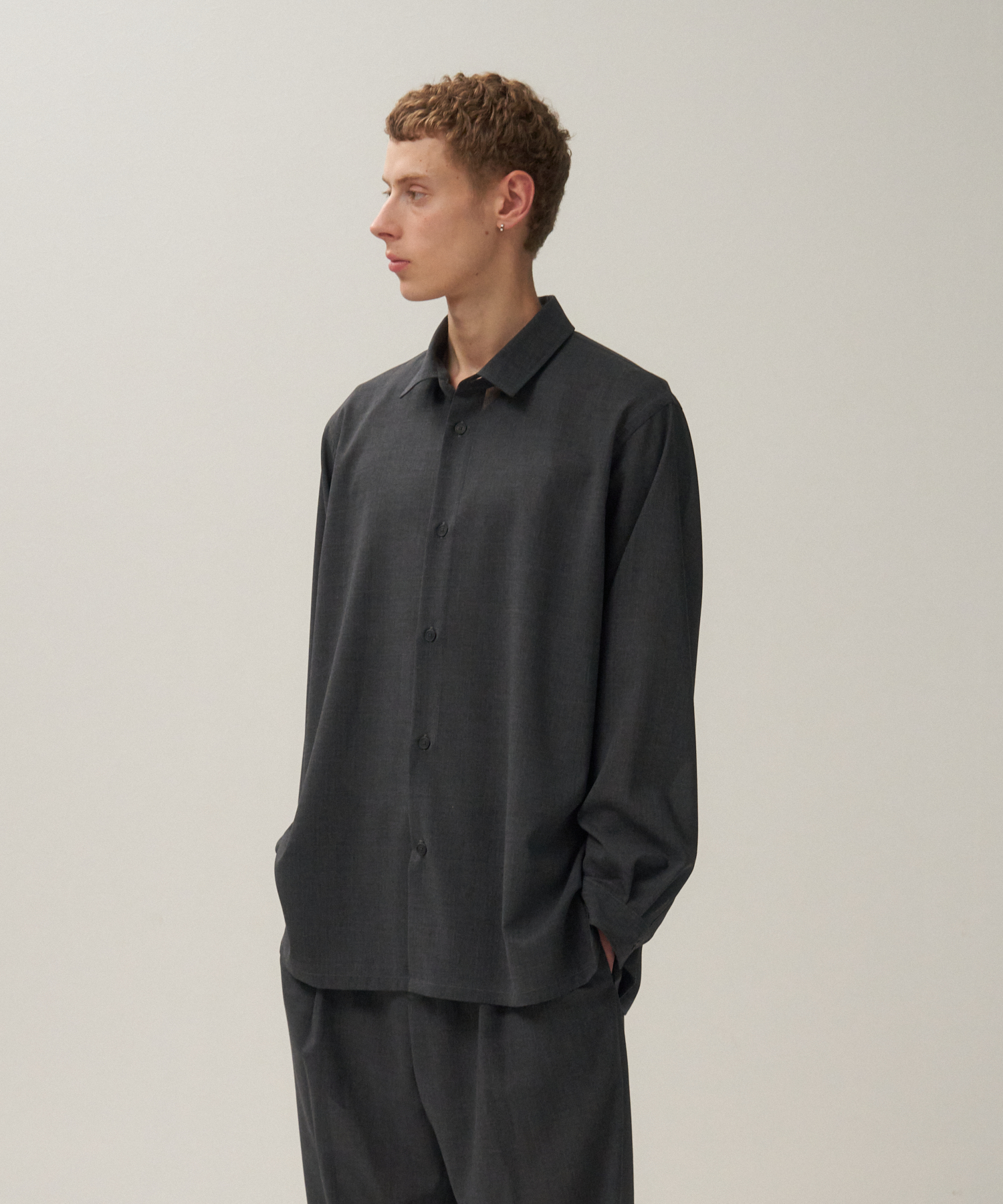 TWIST WOOL TROPICAL | LOOSE FIT SHIRT - 画像 (3)