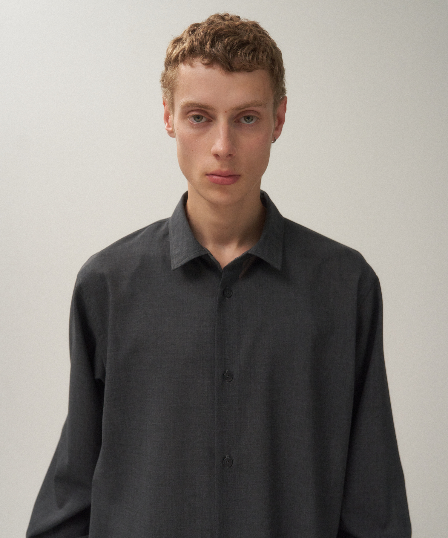 TWIST WOOL TROPICAL | LOOSE FIT SHIRT - 画像 (5)