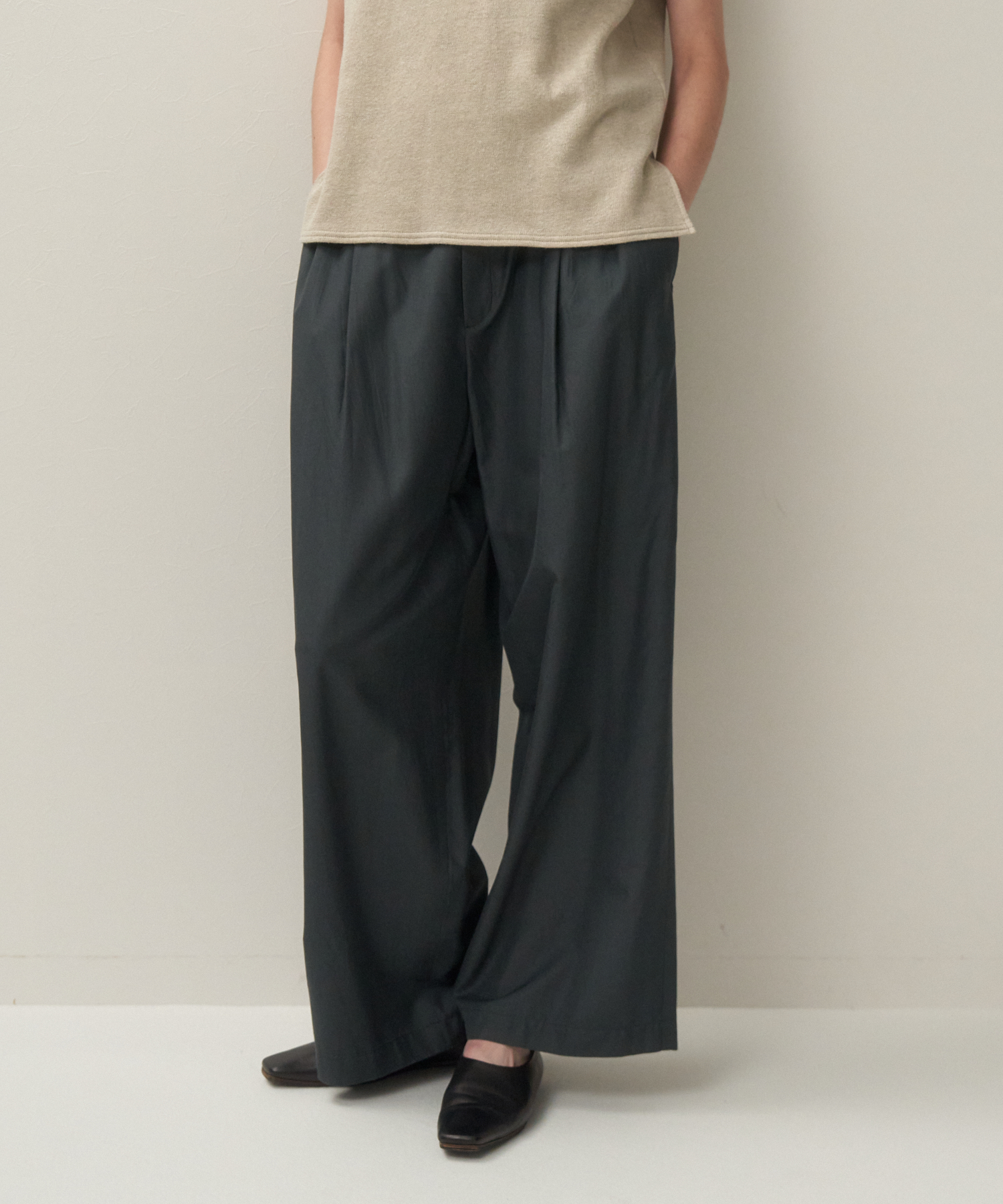 SILK TROPICAL | EASY WIDE PANTS - 画像 (3)