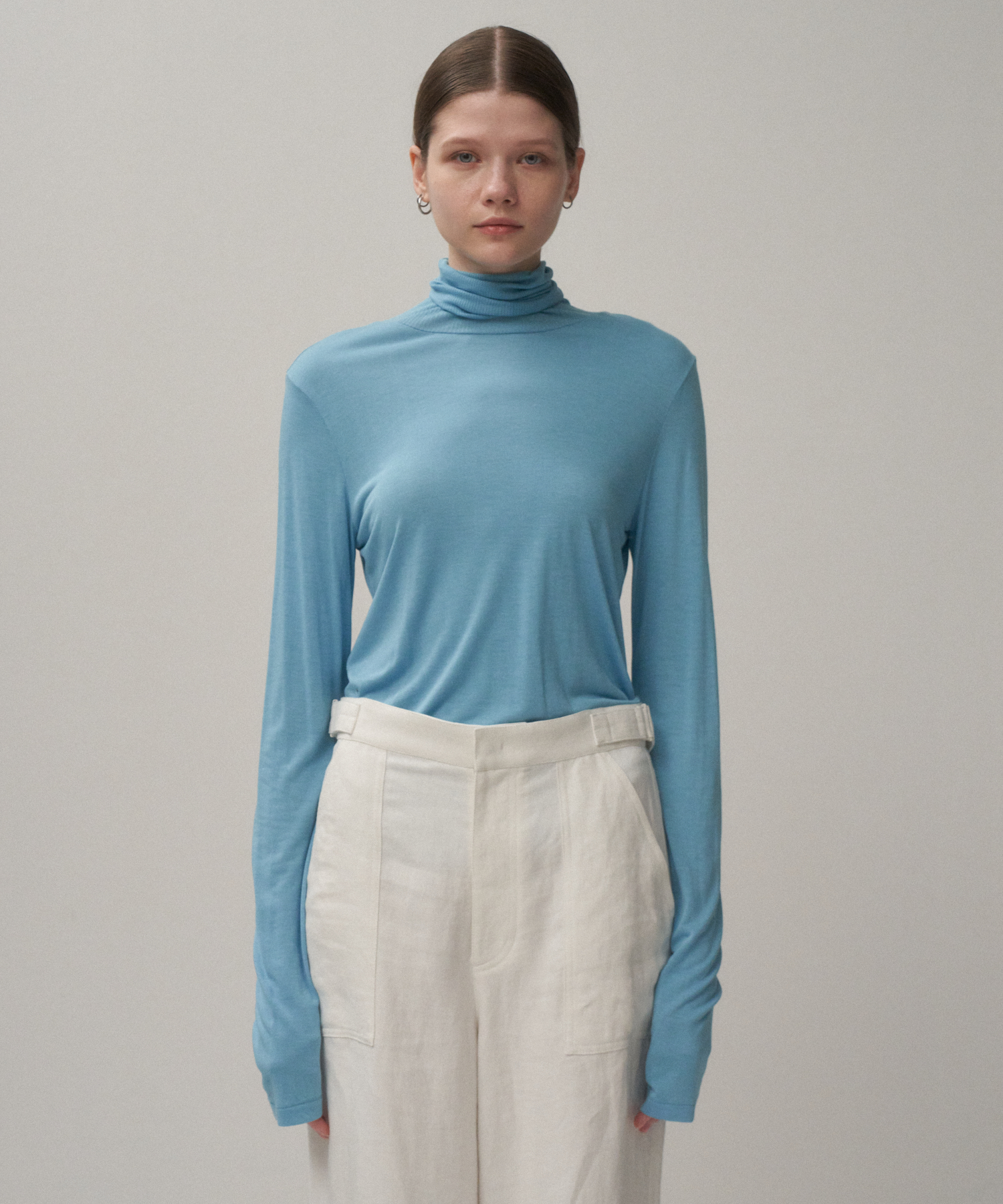 MODAL SILK JERSEY | TURTLENECK - 画像 (6)