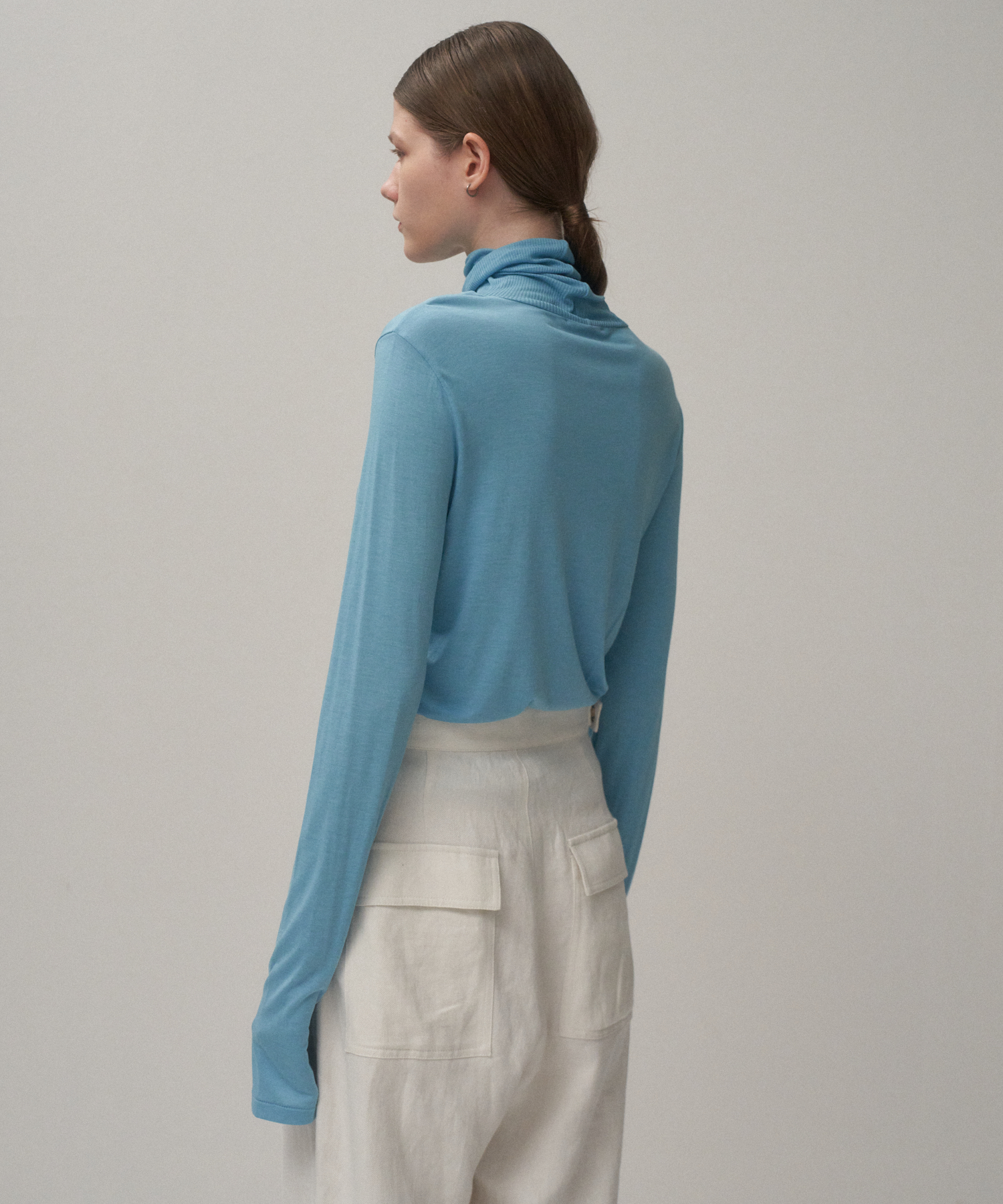 MODAL SILK JERSEY | TURTLENECK - 画像 (7)
