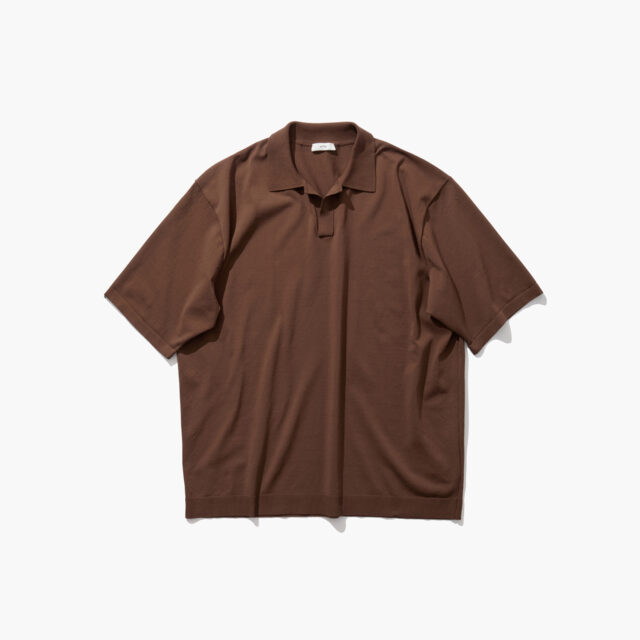 FINE ICE COTTON | SKIPPER POLO SWEATER